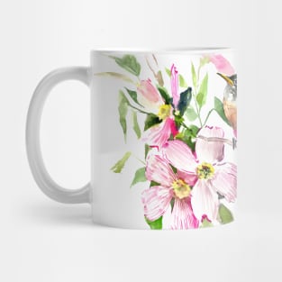 American Robin and Dogwood Flowers Mug